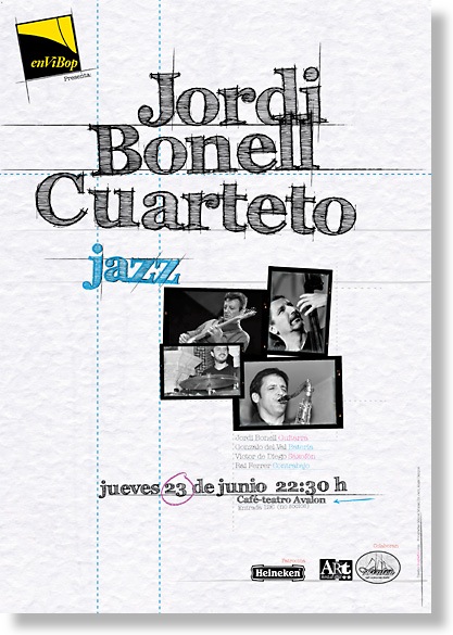 Cartel Jordi Bonell cuarteto P